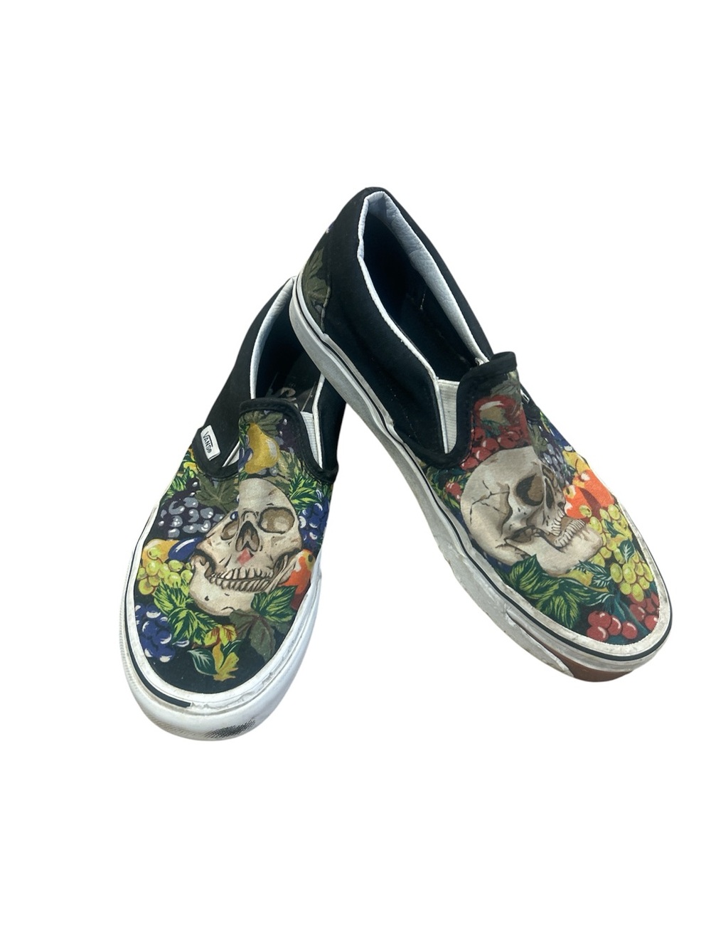 Vans Classic Slip-On Skull/Floral Prints Men’s 6 | READ DESCRIPTION
